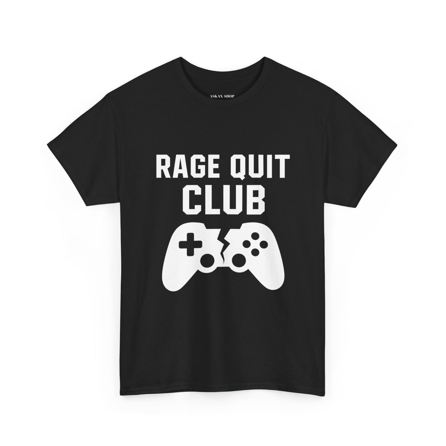 Unisex Gaming Humor T-Shirt - Rage Quit Club, Cotton T-Shirt, Gamer Gift, Funny T-Shirt