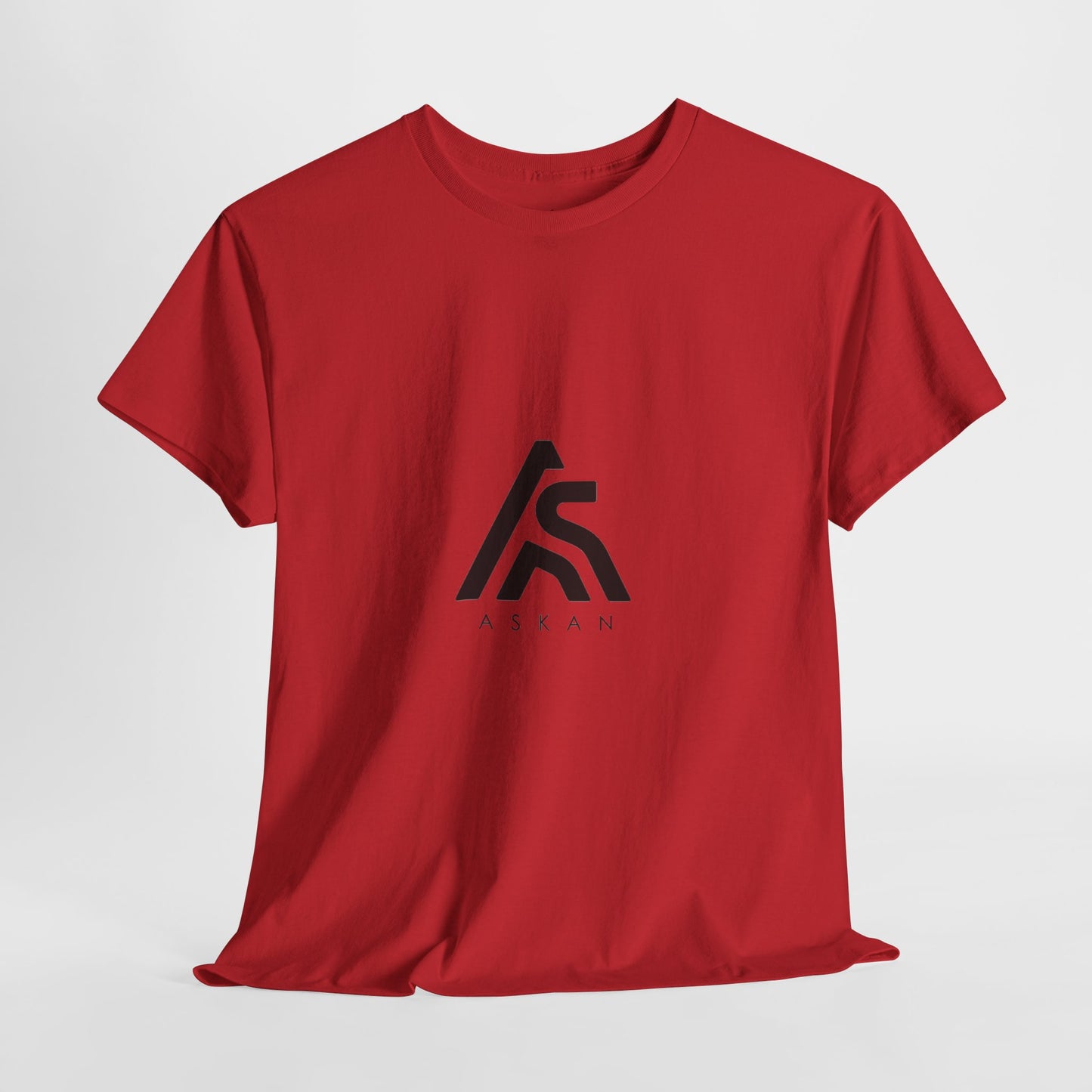 Unisex Heavy Cotton Tee with ASLAN Logo - Trendy Casual Wear