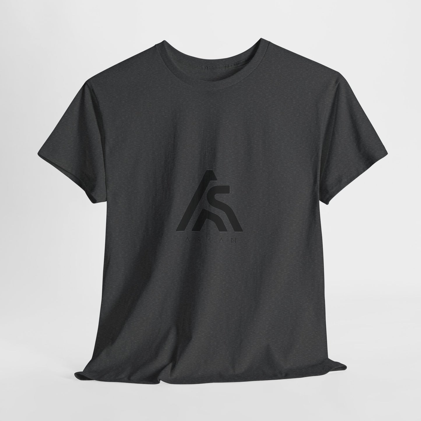 Unisex Heavy Cotton Tee with ASLAN Logo - Trendy Casual Wear