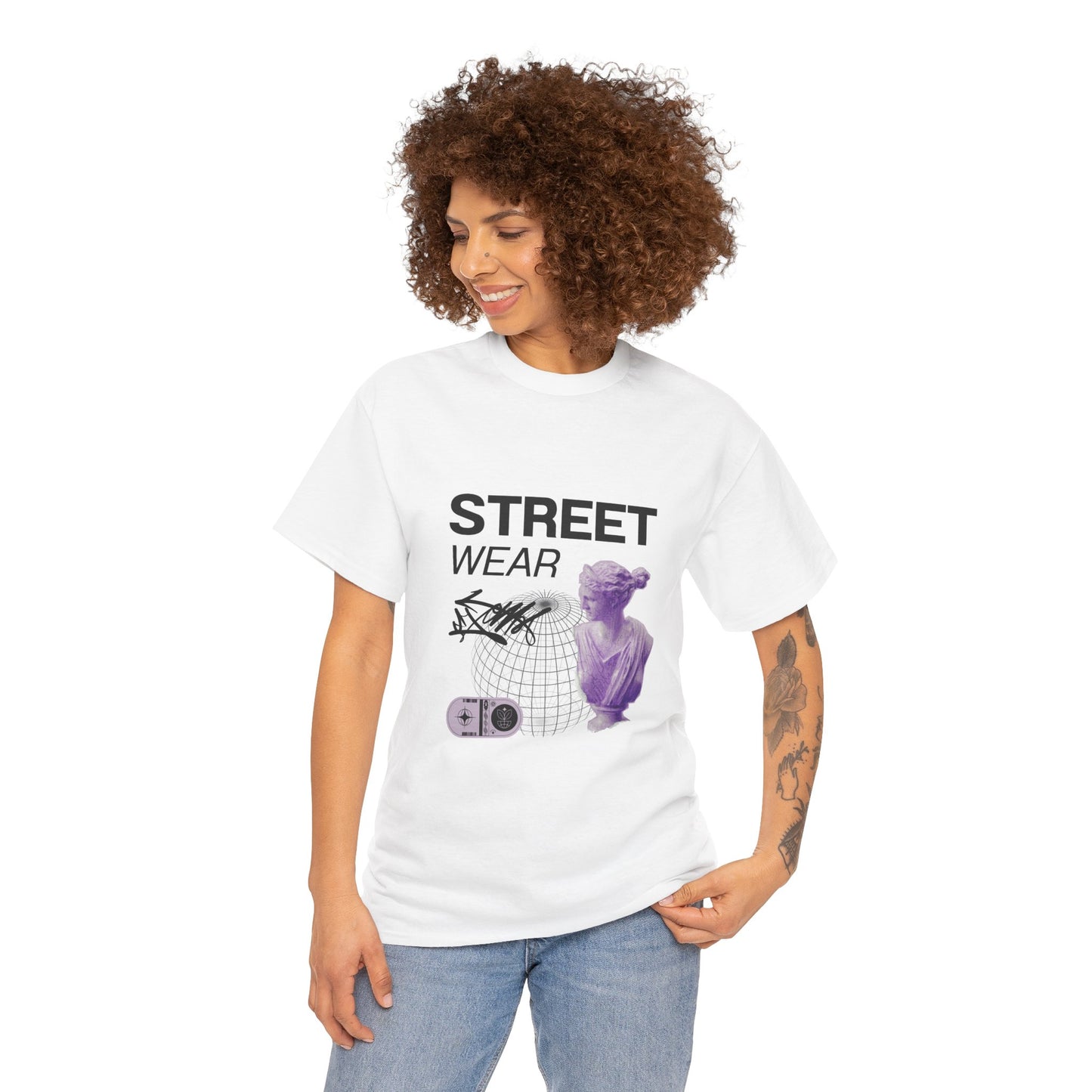 Streetwear Unisex Heavy Cotton T-Shirt, Casual Wear, Street Style Clothing