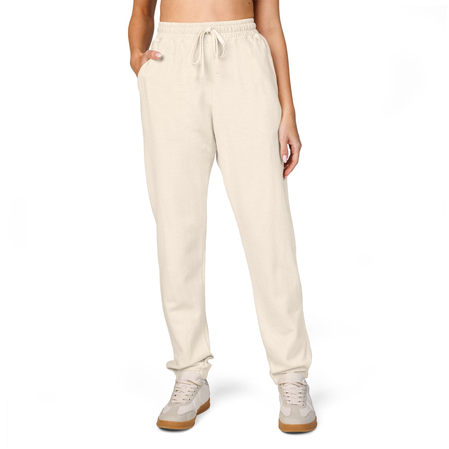 Cozy Unisex Garment-Dyed Fleece Sweatpants | Relaxation, Loungewear, Casual Outfits,