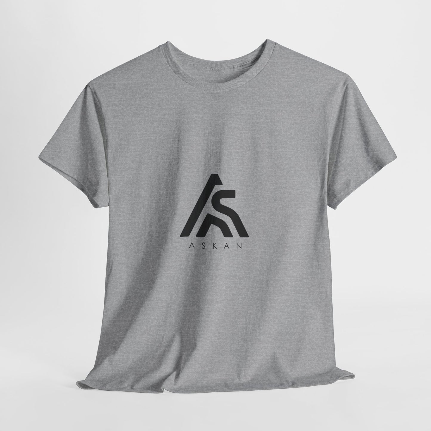 Unisex Heavy Cotton Tee with ASLAN Logo - Trendy Casual Wear