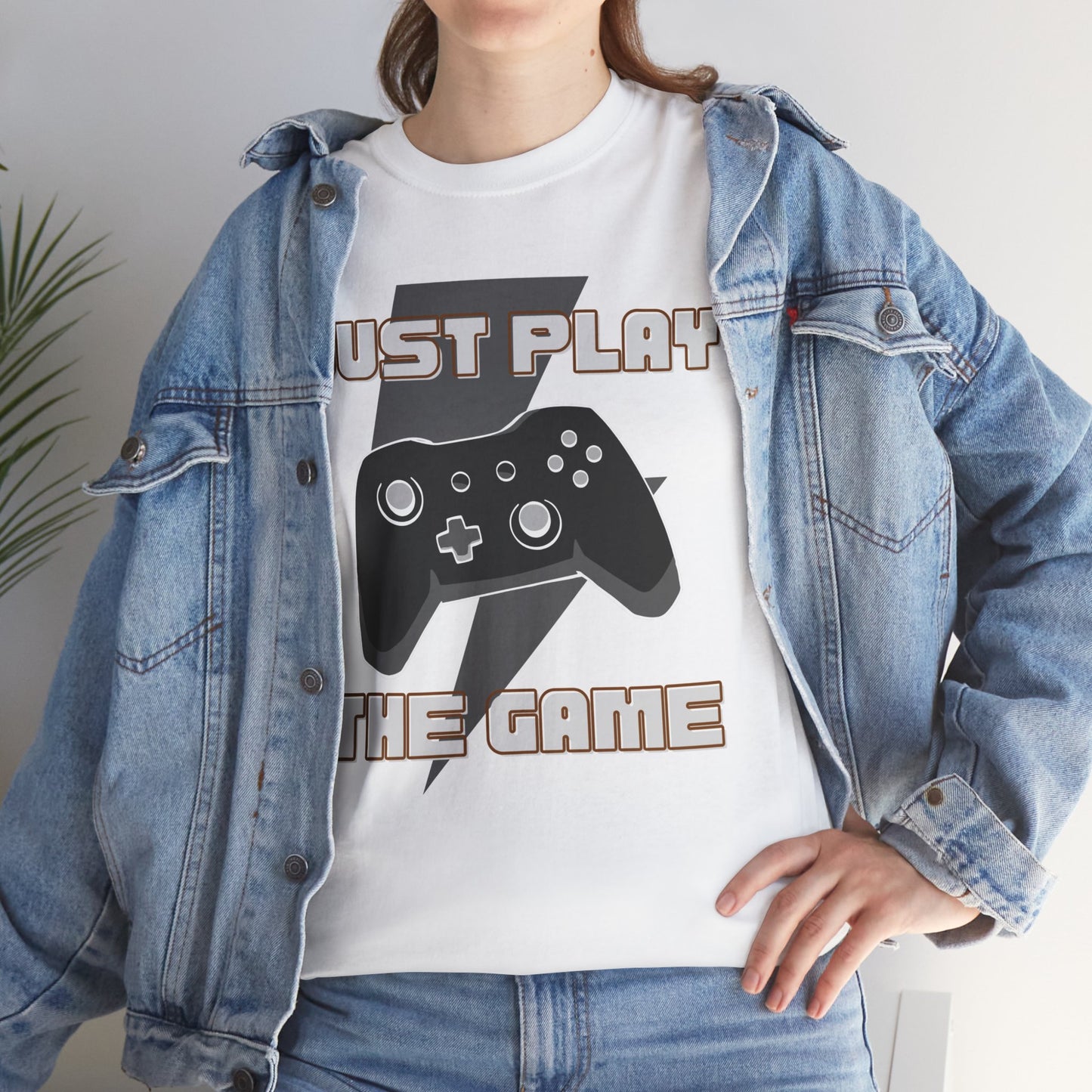 Unisex Gamer Tee: Just Play The Game, Video Game T-Shirt, Casual T-Shirt, el