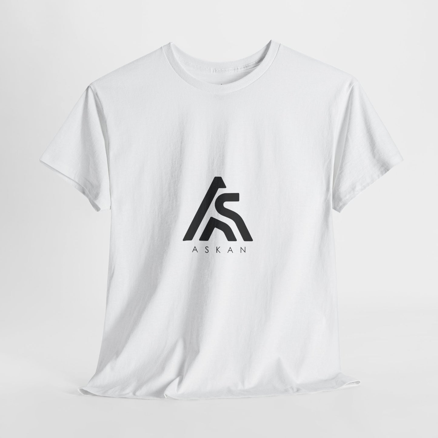 Unisex Heavy Cotton Tee with ASLAN Logo - Trendy Casual Wear