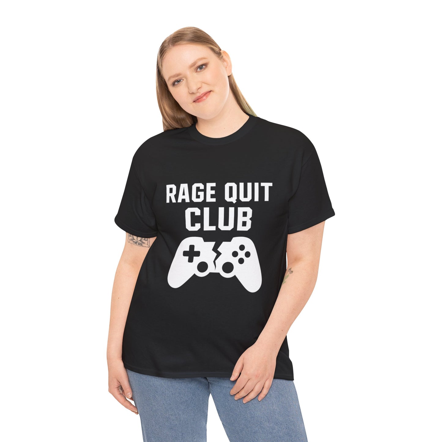 Unisex Gaming Humor T-Shirt - Rage Quit Club, Cotton T-Shirt, Gamer Gift, Funny T-Shirt