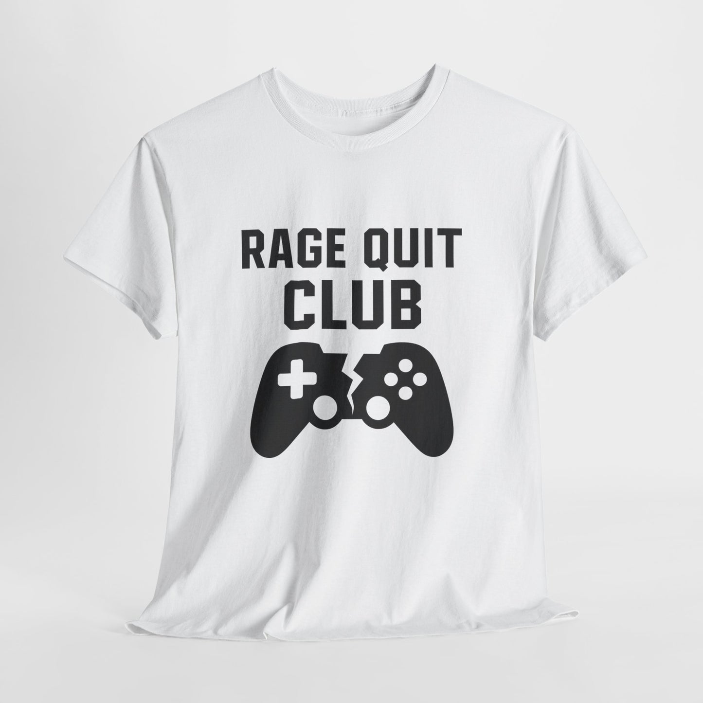 Unisex Gaming Humor T-Shirt - Rage Quit Club, Cotton T-Shirt, Gamer Gift, Funny T-Shirt