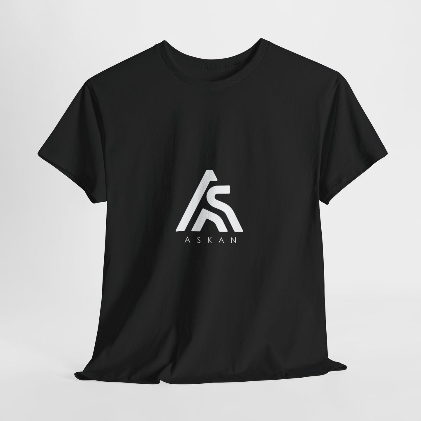 Unisex Heavy Cotton Tee with ASLAN Logo - Trendy Casual Wear