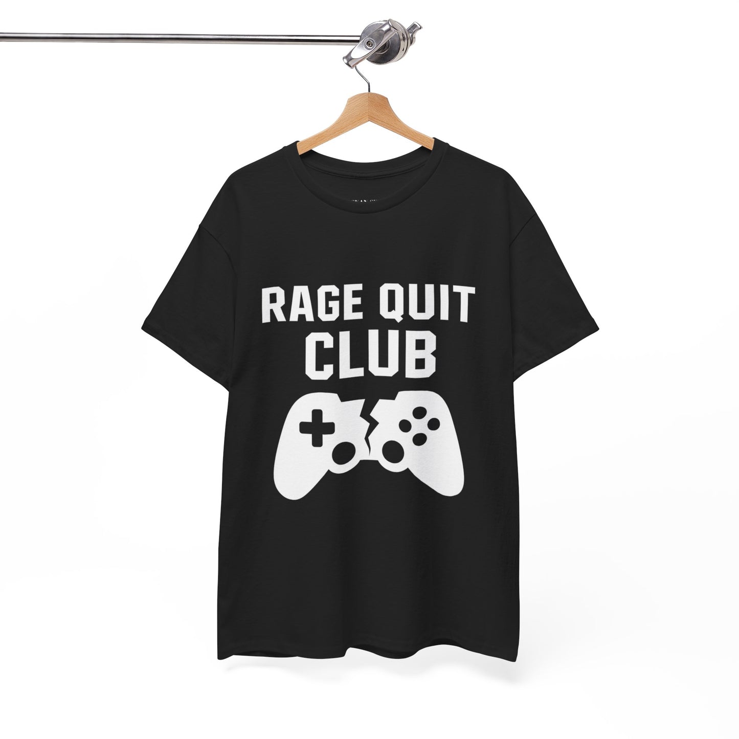 Unisex Gaming Humor T-Shirt - Rage Quit Club, Cotton T-Shirt, Gamer Gift, Funny T-Shirt