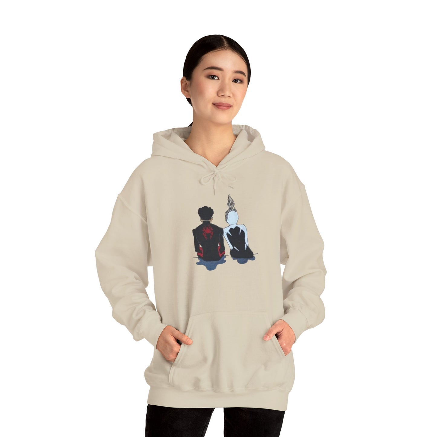 Miles & Gwen Hoodie – Cute Spider-Verse Unisex Sweatshirt, Couple Matching Gift