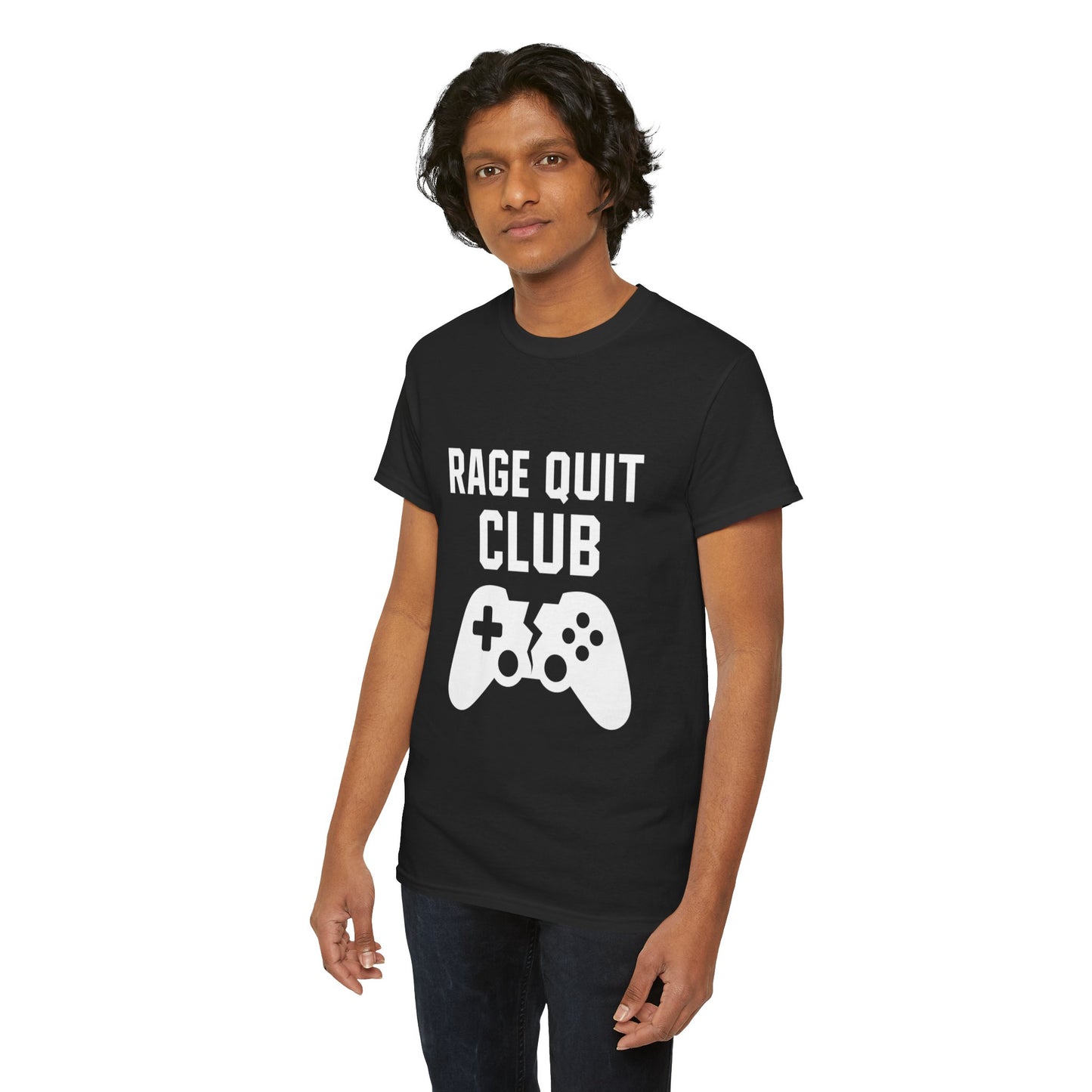 Unisex Gaming Humor T-Shirt - Rage Quit Club, Cotton T-Shirt, Gamer Gift, Funny T-Shirt