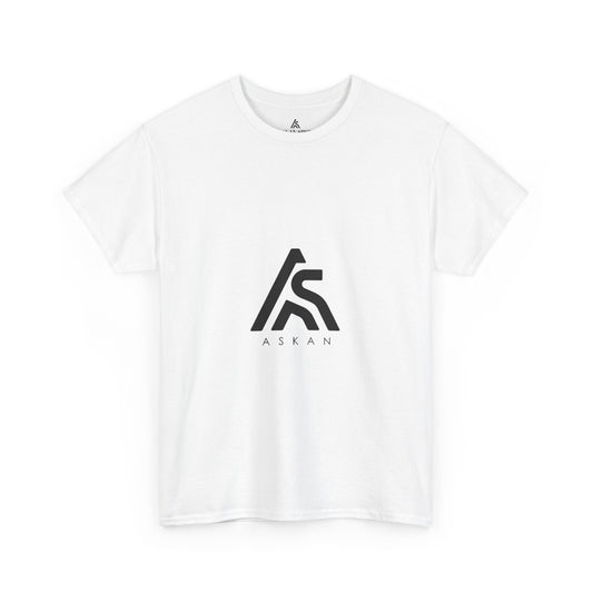 Unisex Heavy Cotton Tee with ASLAN Logo - Trendy Casual Wear