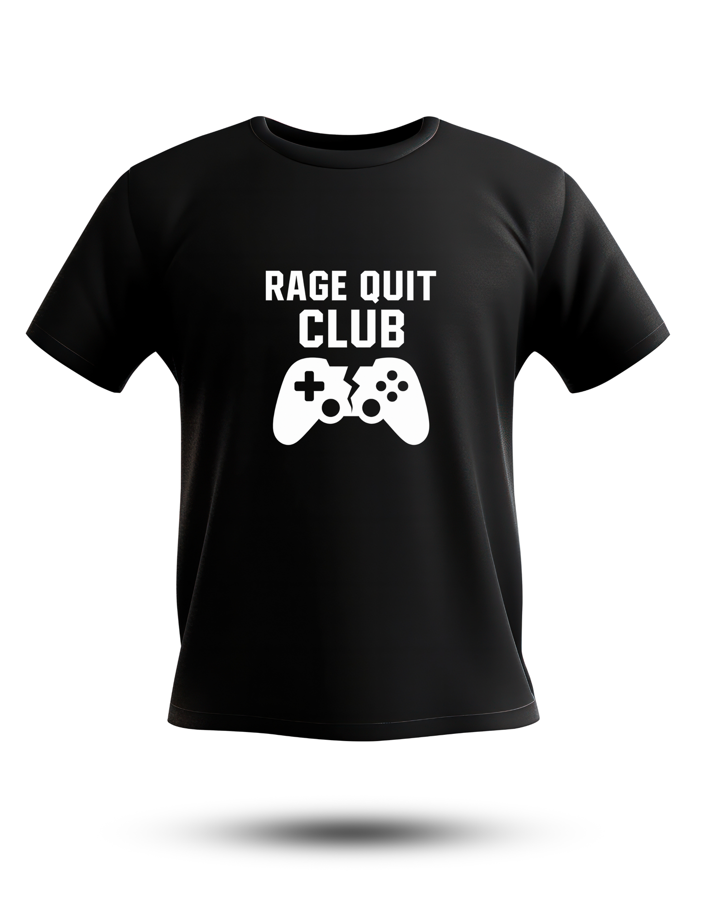 Unisex Gaming Humor T-Shirt - Rage Quit Club, Cotton T-Shirt, Gamer Gift, Funny T-Shirt