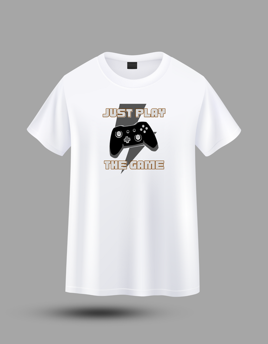 Unisex Gamer Tee: Just Play The Game, Video Game T-Shirt, Casual  T-Shirt, el