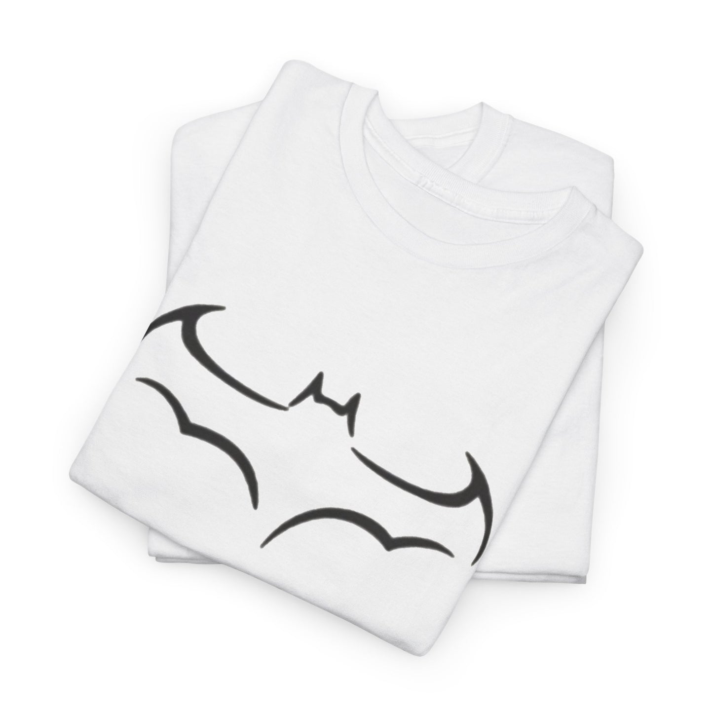 Batman Logo Unisex Heavy Cotton Tee, Graphic T-Shirt, Comic Book Apparel, Geeky Gift, Fan Merchandise, Casual Wear