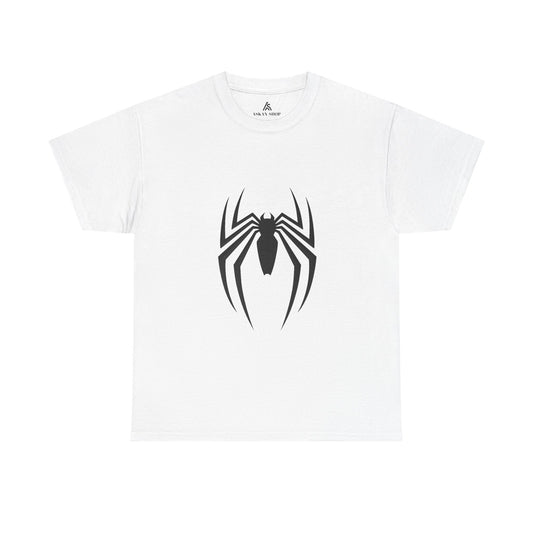 Spider Design Unisex Heavy Cotton Tee, Casual Wear, Graphic T-Shirt, Gift for Fans, Halloween Costume, Everyday Style